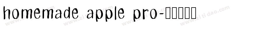 homemade apple pro字体转换